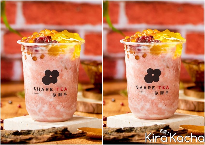 Sharetea歇腳亭新品「紅豆粉粿珍珠雪沙」 / KiraKacha去啦！