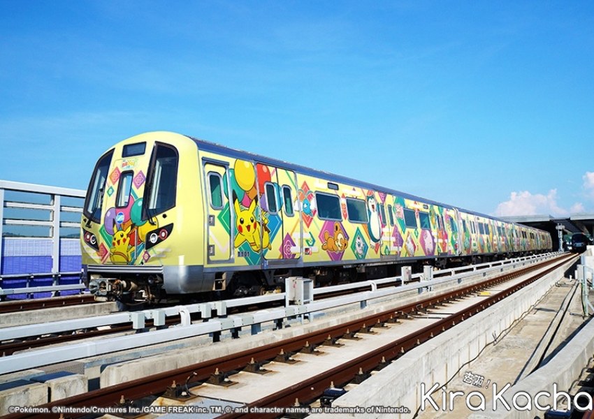 桃捷「飛翔皮卡丘彩繪列車」 / KiraKacha去啦！