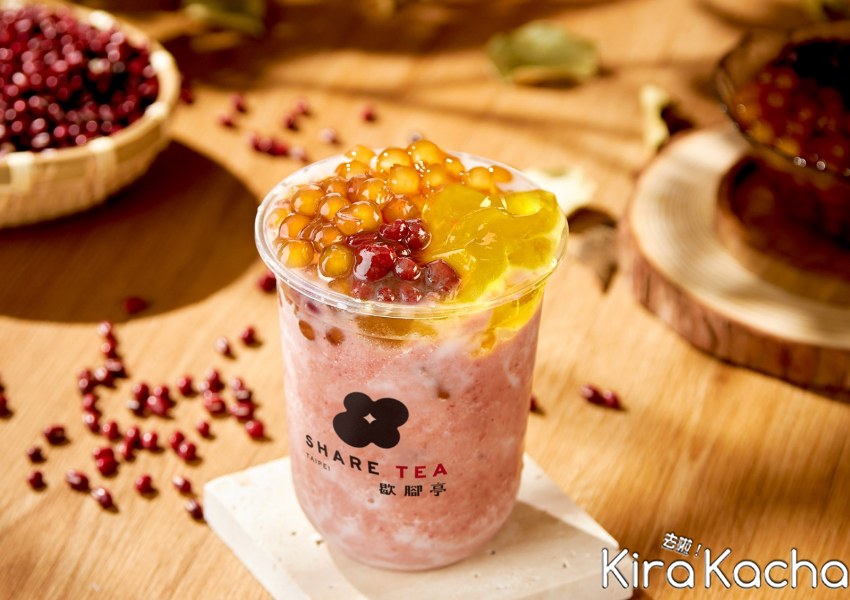 Sharetea歇腳亭新品「紅豆粉粿珍珠雪沙」 / KiraKacha去啦！