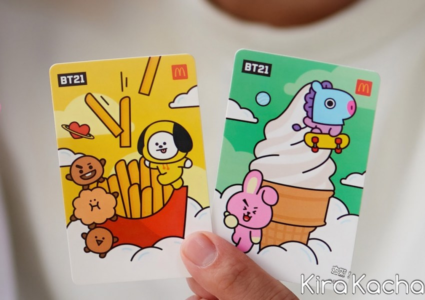 麥當勞BT21甜心卡/ KiraKacha去啦！