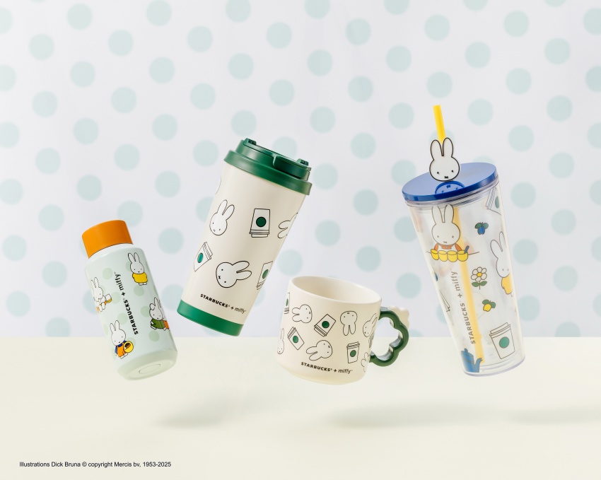 星巴克 x miffy初夏聯名5月2日登場 端午禮盒超萌開賣