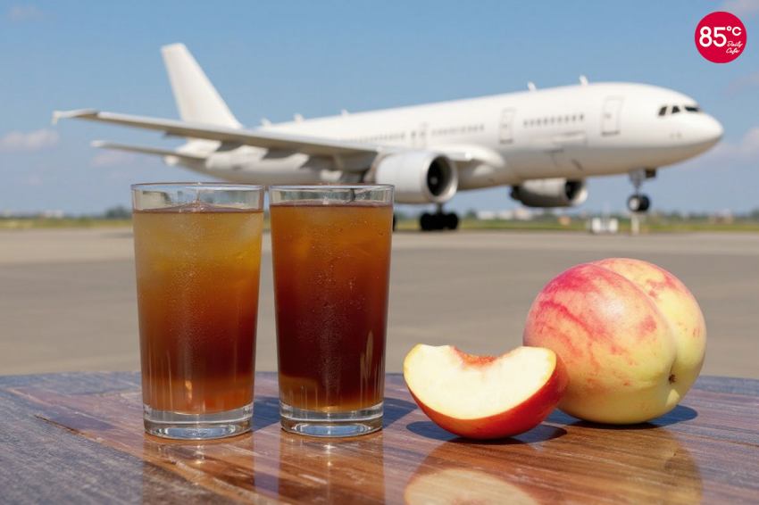 85°C蜜桃冰美式爆紅上市7天熱銷50000杯 限時雙杯抽首爾雙人來回機票活動開跑