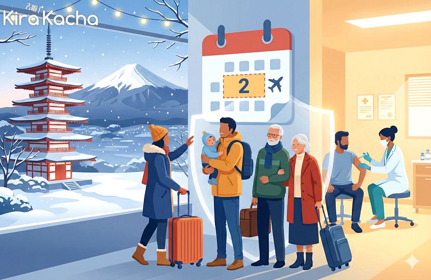 年底旅日跨年請注意!日本流感與新冠疫情同步升溫,疾管署籲出國前2週打疫苗