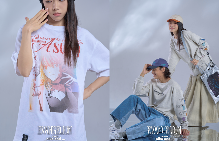 致敬經典動畫30年,niko and ... x EVA聯名系列公開,綾波零與明日香穿搭攻略