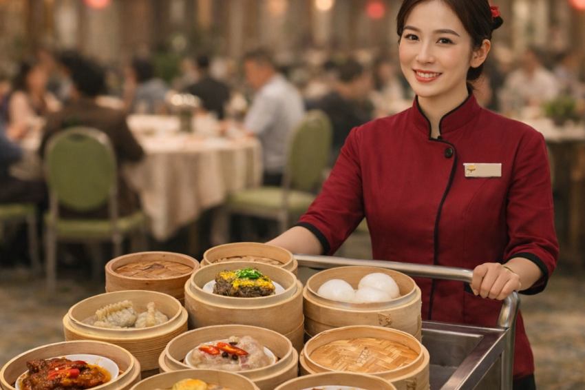 懷舊美食熱潮！福容大飯店福粵樓推出港式點心68折活動，復古港點推車巡桌服務超吸睛