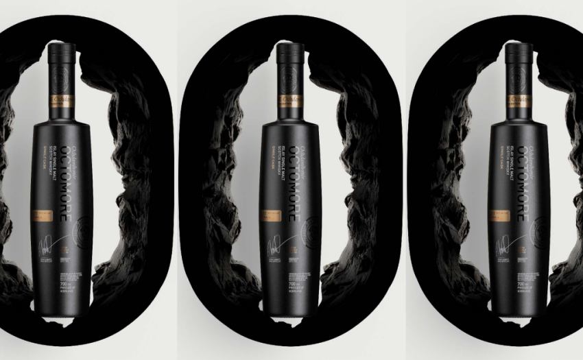 台灣限定奧特摩單桶威士忌,黑色瓶身設計展現泥煤神獸的神秘與極致追求。