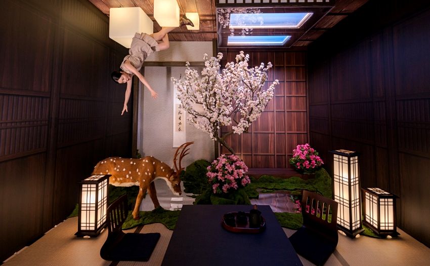 林口三井Outlet春季造景登場，倒映之庭與日式茶屋打造沉浸式花見之旅