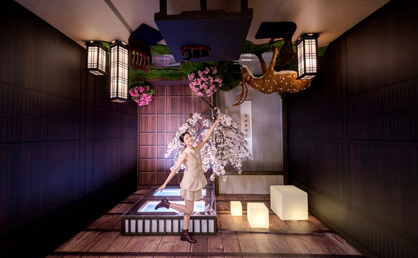 林口三井Outlet春季造景登場！必拍倒映之庭與日式茶屋、限定拍貼與集章活動3/7浪漫展開