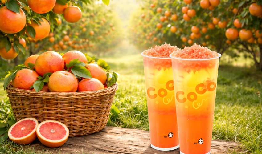 CoCo都可週三好友日推葡萄柚果粒茶買1送1，響應國際珍奶日大杯珍奶2杯只要66元