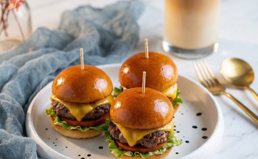 杜拜迷你漢堡進駐微風廣場!職人手打牛肉排打造精緻小漢堡新食尚