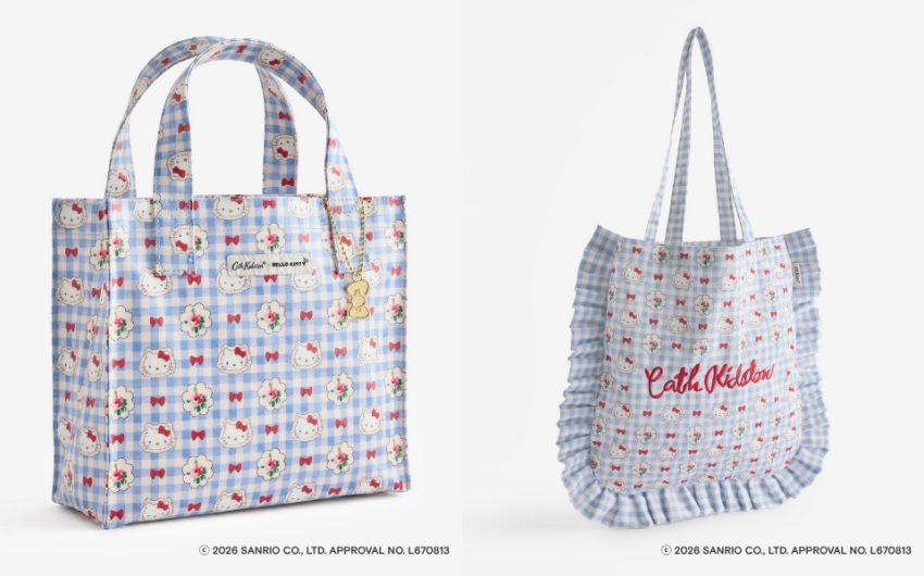 少女心大爆發!Cath Kidston聯名Hello Kitty推14款涼感T恤、珍珠小包,開賣店鋪看這裡