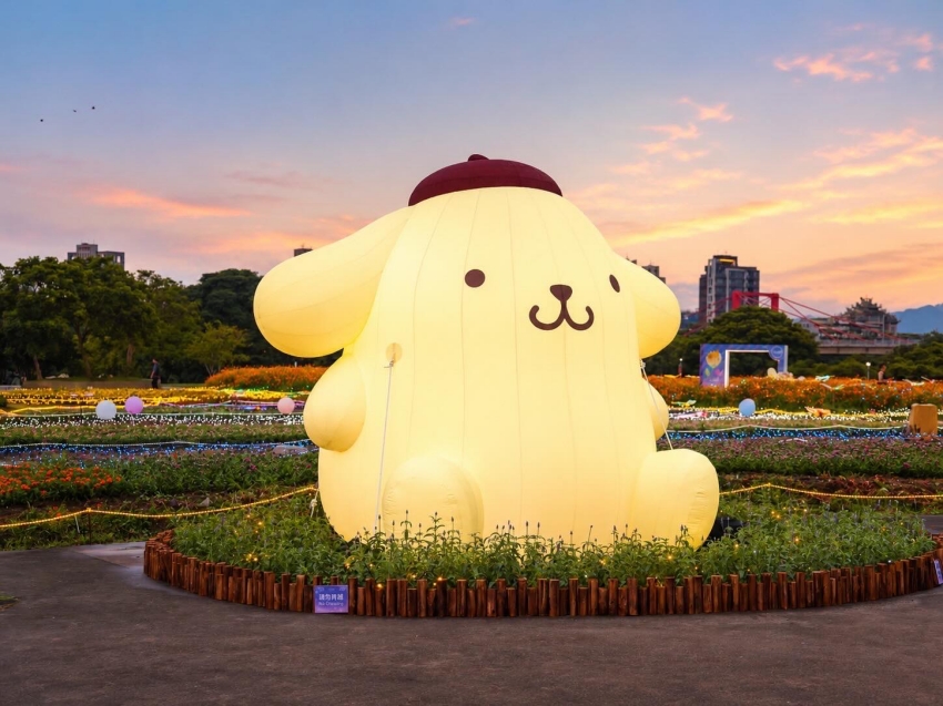 2026新北河濱蝶戀季盛大開幕，布丁狗30周年現身板橋蝴蝶公園打造地景花海