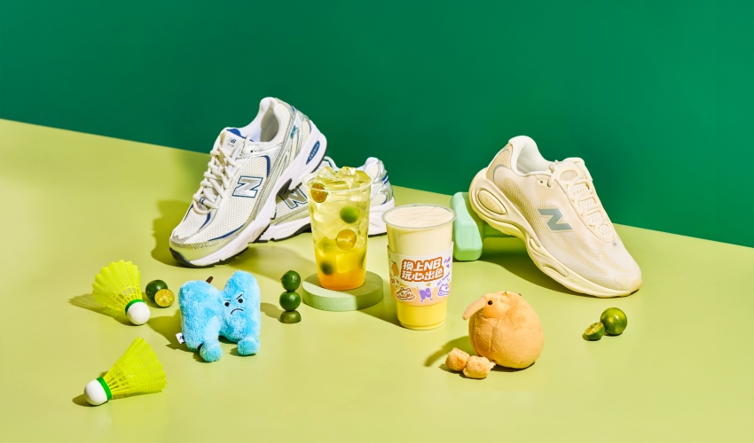 夏日天氣悶熱，NewBalance攜手發發與酷聖石推出限定冰飲。買鞋加碼抽超萌N寶提袋及最新復古跑鞋509與ACRunner