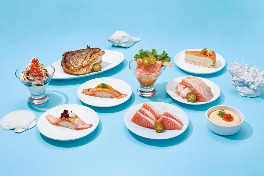 爭鮮鮭魚季回歸。9道鮭魚壽司美味上桌。挑戰可可鹹甜創意與鮭魚扇優惠彩蛋