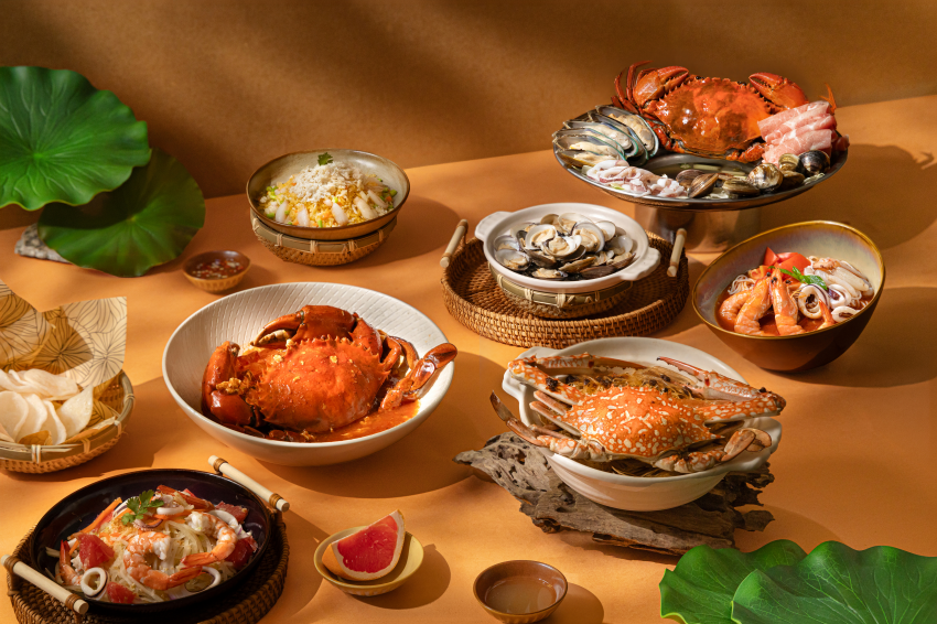 越越秋季菜單包含螃蟹、蛤蜊與多款海鮮料理。圖/越越・新越南料理提供