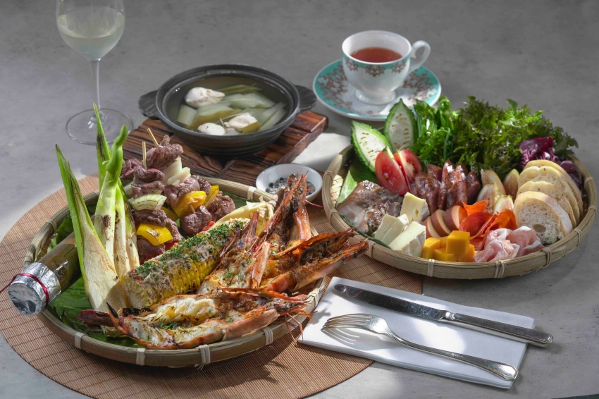蘇卡利漫活海陸料理展示,秋冬不同食宿方案各有餐食內容。圖/雲品國際提供