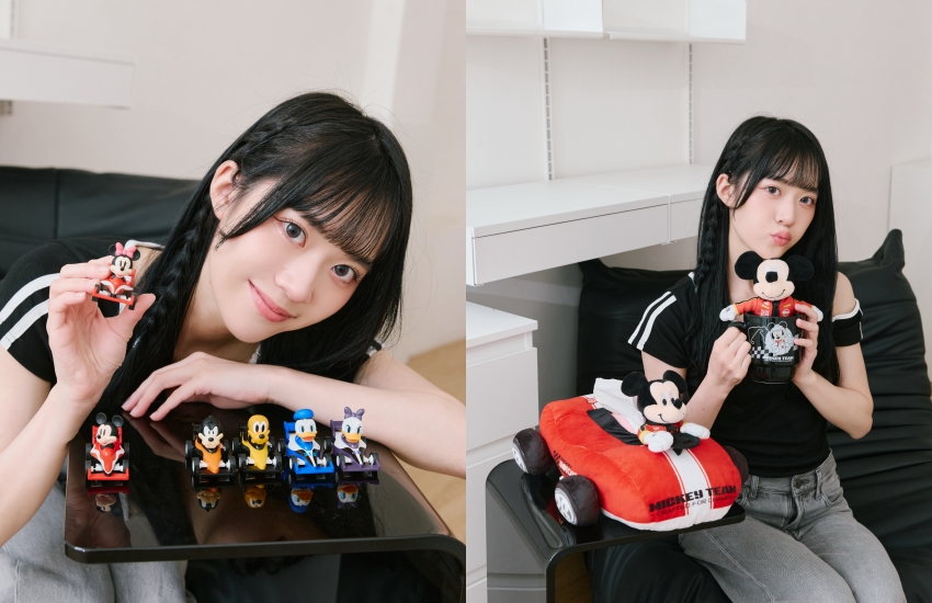 ▲ 迪士尼夢幻賽道經典成員迴力車盲盒、布偶馬克杯組與賽車造型面紙套,兼具收藏與居家實用性。